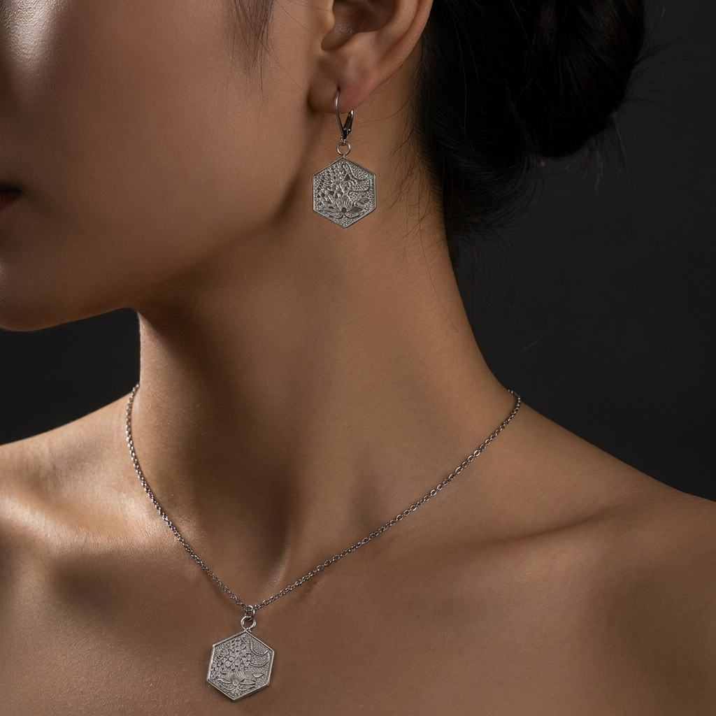 Ocean Hexagon Set (Silver)