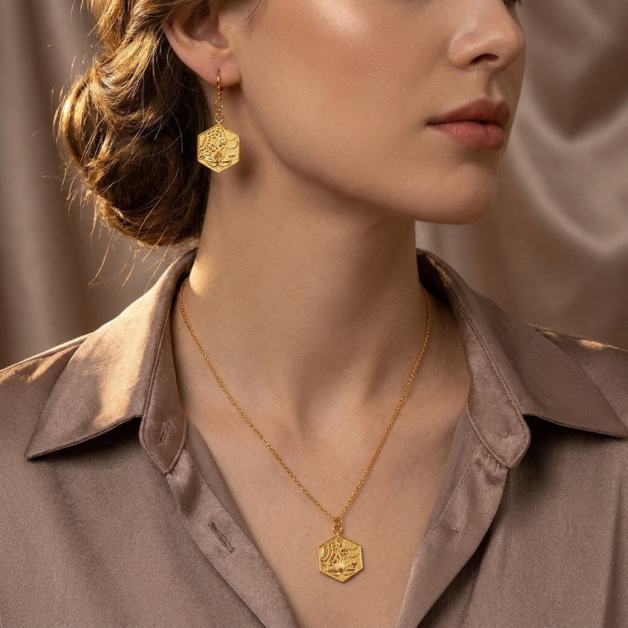Ocean Hexagon Set (Gold)
