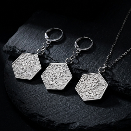 Ocean Hexagon Set (Silver)