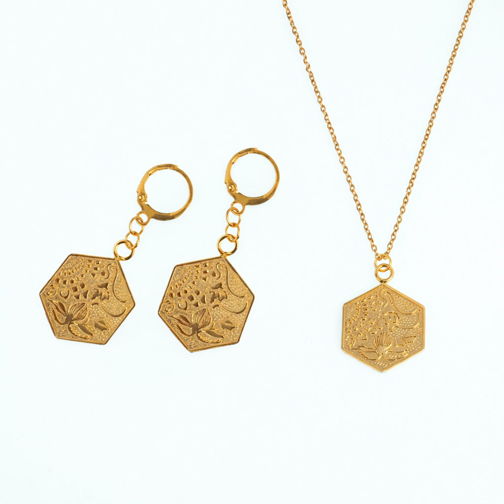 Ocean Hexagon Set (Gold)