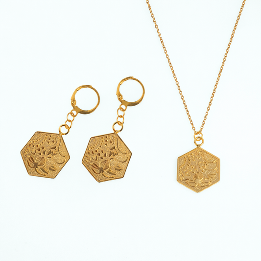 Ocean Hexagon Set (Gold)